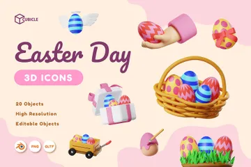 Easter Egg 3D Icon Pack