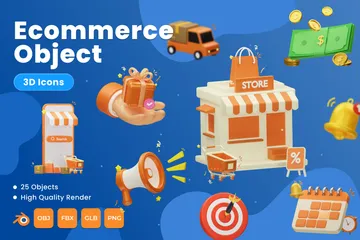 Ecommerce 3D Icon Pack