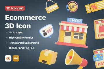 Ecommerce 3D Icon Pack