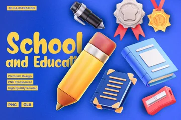 Éducation Pack 3D Icon