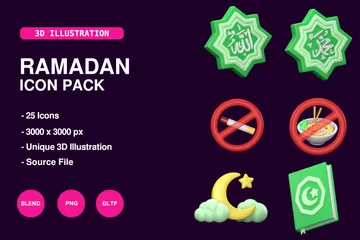 Kareem Ramadan Pack 3D Icon
