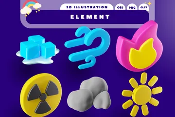 Elemento Pacote de Icon 3D