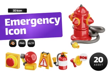 Emergency 3D Icon Pack