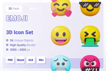 Emoji 3D Icon Pack