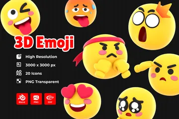 Emojis Paquete de Icon 3D