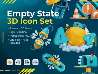 Empty State 3D Icon Pack