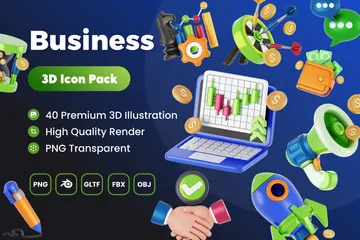 Entreprise Illustration 3D Pack