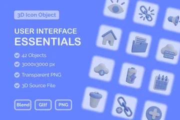 Free Essentials 3D Icon Pack
