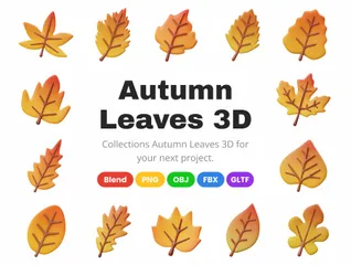 Feuilles d'automne Pack 3D Icon