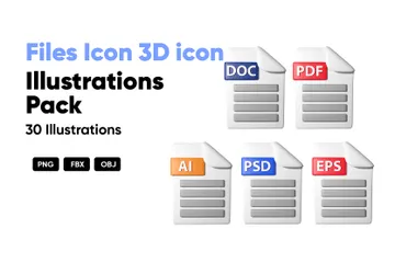 Des dossiers Pack 3D Icon