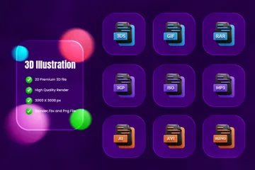 File Format 3D Icon Pack