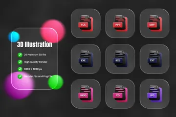 File Format 3D Icon Pack