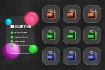 File Format 3D Icon Pack