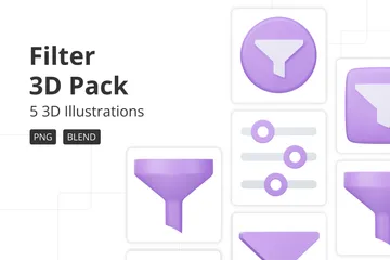 Filter 3D Icon Pack