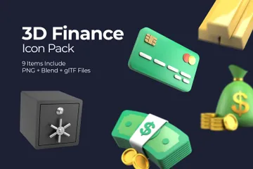 Finance 3D Icon Pack