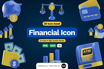 Finance 3D Icon Pack