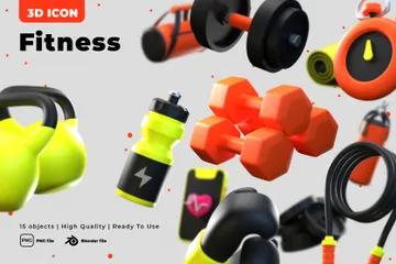 Fitness 3D Icon Pack