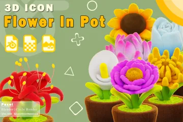 Flowers 3D Icon Pack