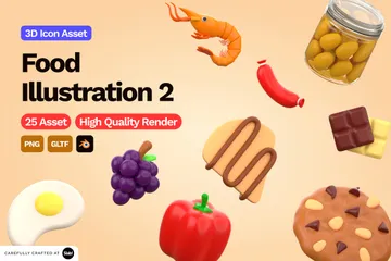 Food 3D Icon Pack