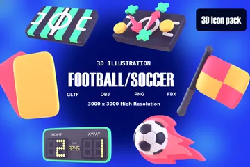 축구 3D Icon 팩