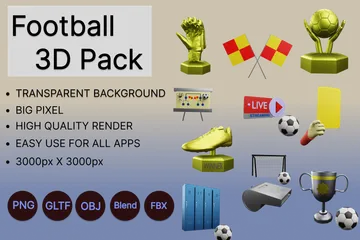 フットボール 3D Iconパック