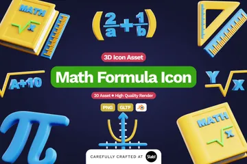 Fórmula matemática Pacote de Icon 3D