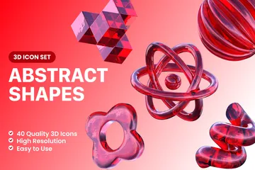 Free Abstract Shapes 3D Icon Pack