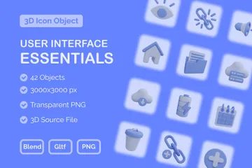 Free Essentiel Pack 3D Icon