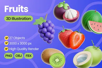 Fruits 3D Icon Pack