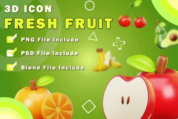 Fruta Pacote de Icon 3D