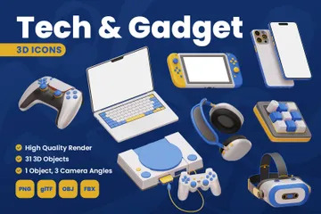 Technologie et gadgets Pack 3D Icon