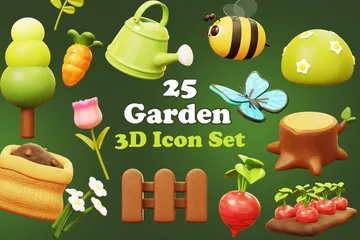 Garden 3D Icon Pack