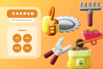 Garden 3D Icon Pack