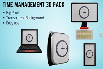 Gestion du temps Pack 3D Icon
