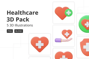 Gesundheitspflege 3D Icon Pack