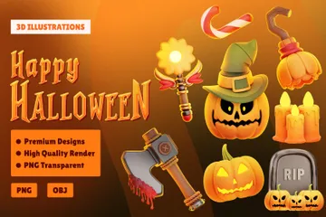 Halloween 3D Icon Pack