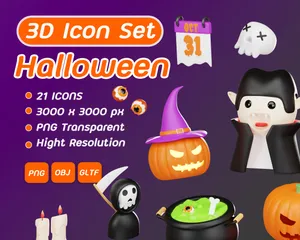 Halloween 3D Icon Pack