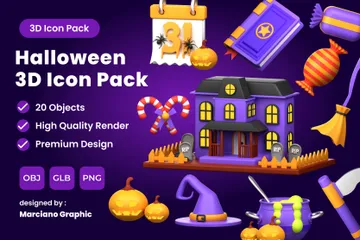 Halloween 3D Icon Pack