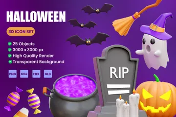 Halloween 3D Icon Pack