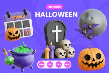 Halloween 3D Icon Pack