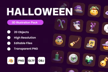 Halloween 3D Icon Pack