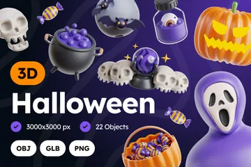 Halloween 3D Icon Pack