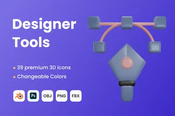 Herramientas de diseño Paquete de Icon 3D
