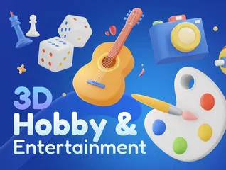 Hobby & Entertainment 3D Icon Pack