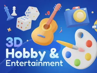 Hobby e entretenimento Pacote de Icon 3D