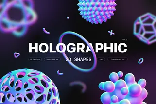Holographic Shapes Collection