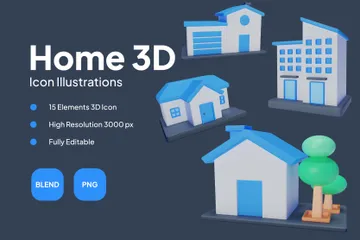 Home 3D Icon Pack