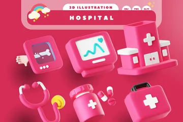 Hôpital Pack 3D Icon
