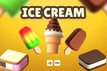 Ice Cream 3D Icon Pack