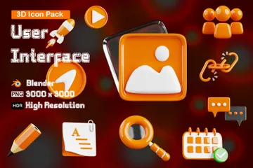 Interface utilisateur Pack 3D Icon